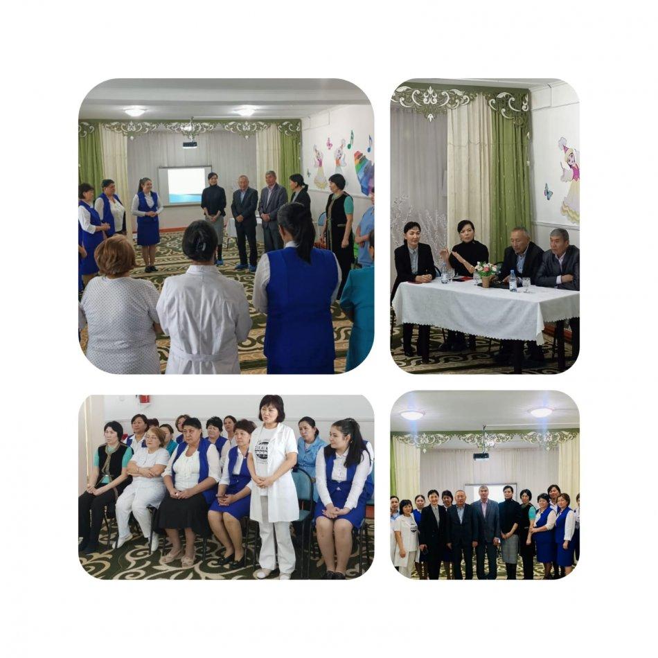 "Балдәурен" бөбекжай- бақшасының кәсіподақ комитетінің 2018-2023 жылдар аралығында атқарылған жұмыстар туралы бастауыш кәсіподақ ұйымының төрайымы М.Момбаева өз есебін берді. Есеп ұжымның арасында тыңдалып,ұжымның көңілінен шығып жоғары бағаланды.